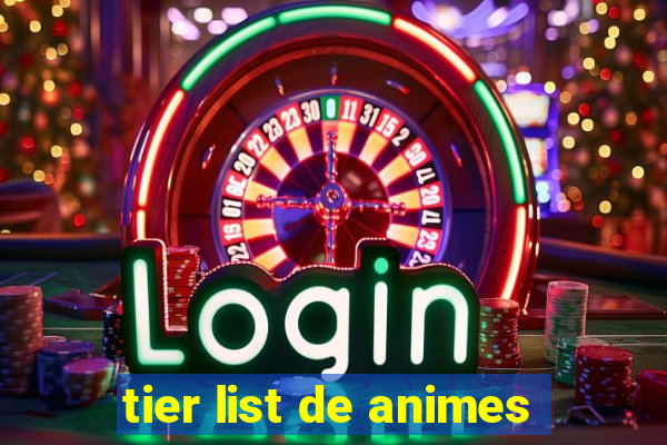 tier list de animes